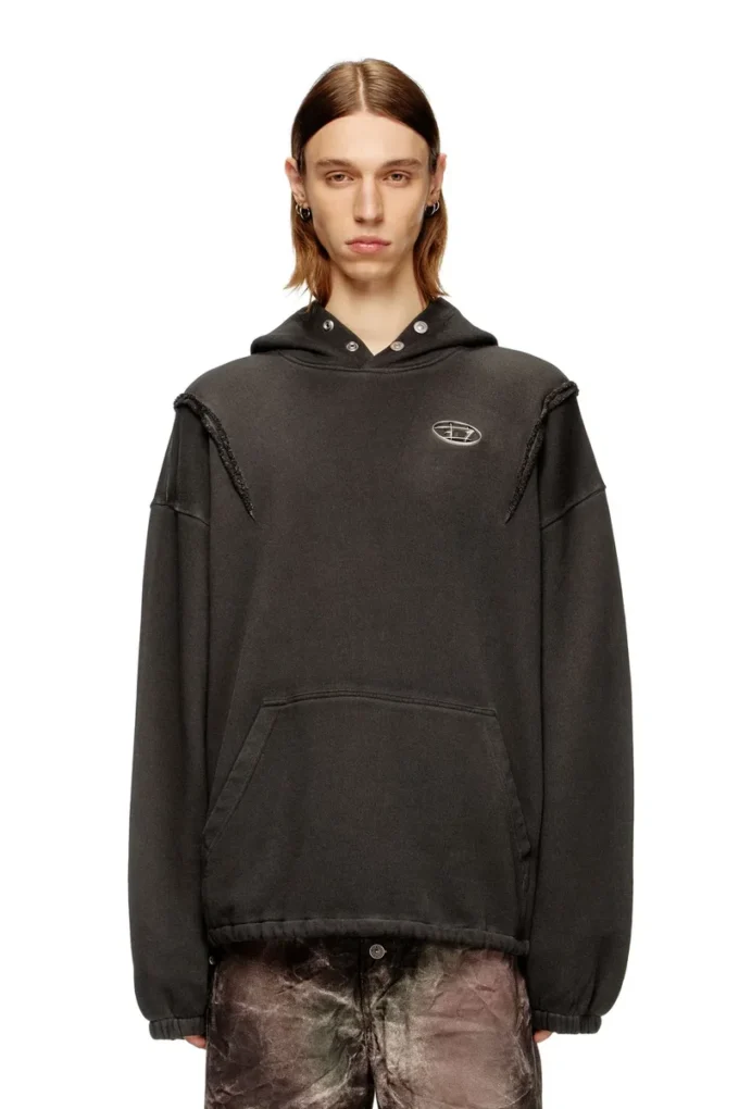 s-thug-hoodie Soluk efektli kapüşonlu sweatshirt