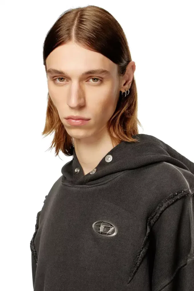 s-thug-hoodie Soluk efektli kapüşonlu sweatshirt