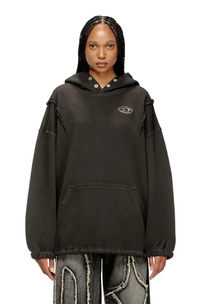 s-thug-hoodie Soluk efektli kapüşonlu sweatshirt