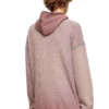 s-waf-hood-new Grafik baskılı soluk waffle kapüşonlu sweatshirt