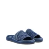 sa-slide d oval Sa-Slide D-Denim kabartmalı kayışlı terlikler