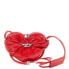 scrunch-d heart Scrunch-D-Heart omuz çantası, buruşuk deri
