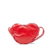 scrunch-d heart Scrunch-D-Heart omuz çantası, buruşuk deri