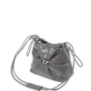 scrunch-d kova Parlak buruşuk deriden Scrunch-D-Bucket çanta