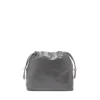 scrunch-d kova Parlak buruşuk deriden Scrunch-D-Bucket çanta