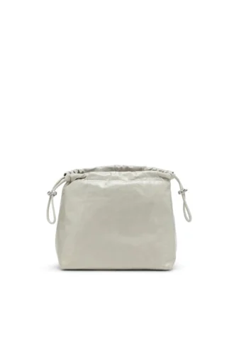 scrunch-d kova Parlak buruşuk deriden Scrunch-D-Bucket çanta