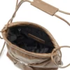 scrunch-d kova Parlak buruşuk deriden Scrunch-D-Bucket çanta