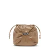 scrunch-d kova Parlak buruşuk deriden Scrunch-D-Bucket çanta