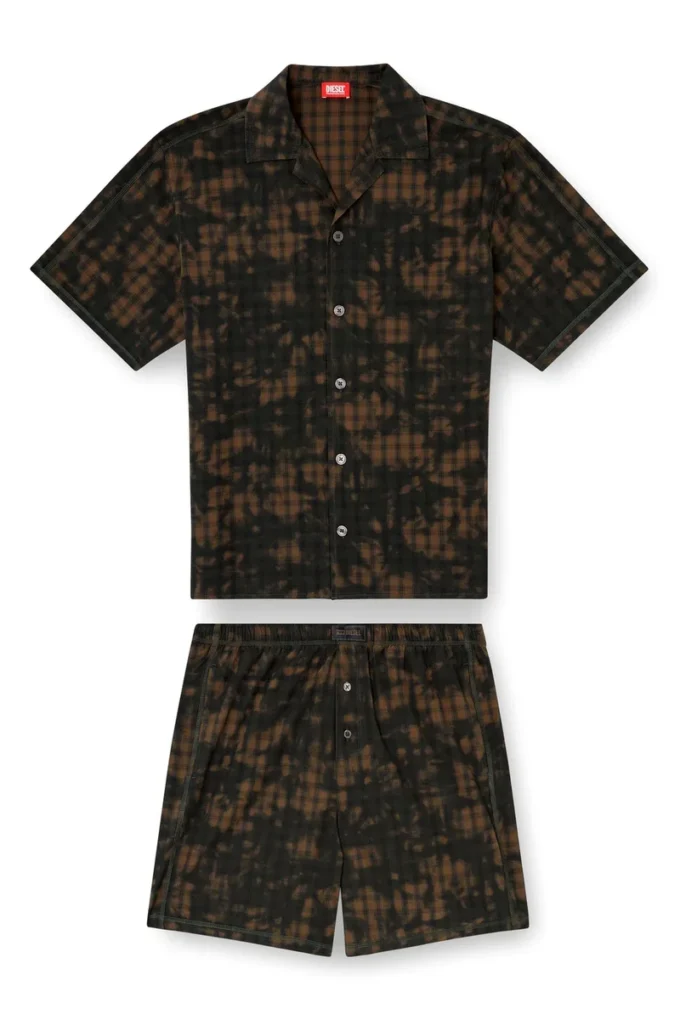 set-horien-utlt Bulut desenli pamuklu kısa pijama