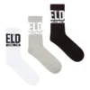 skm-ray-threepack 3’lü logo manşetli çorap seti