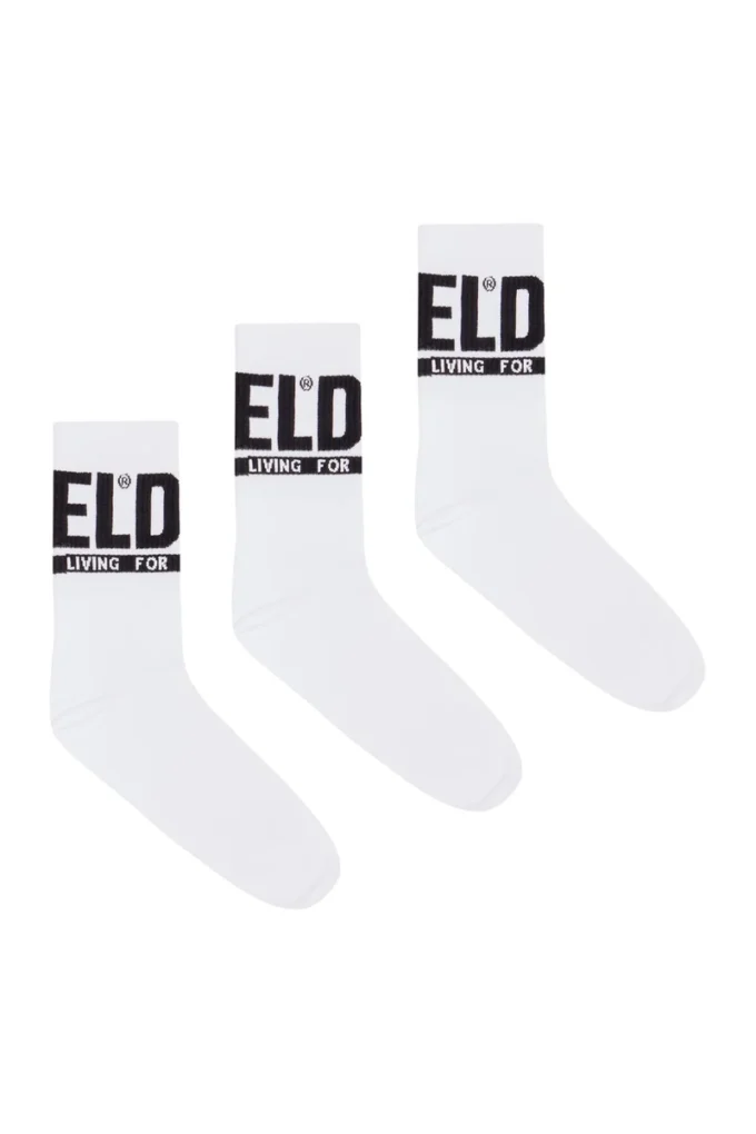 skm-ray-threepack 3’lü logo manşetli çorap seti