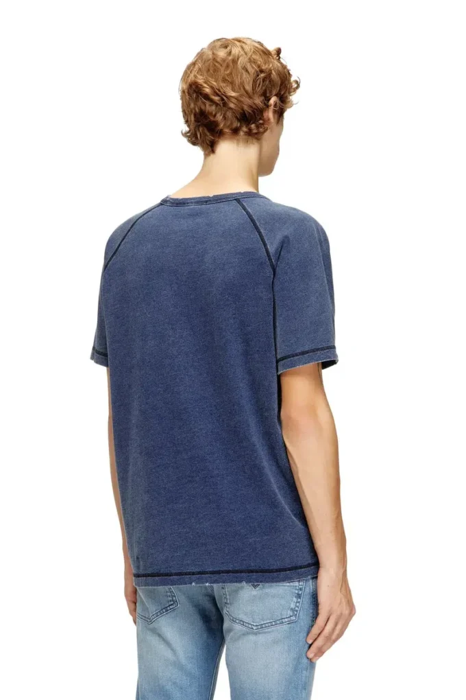 t-adjind-new Denim efektli eskitilmiş tişört t-adjind-new Denim efektli eskitilmiş tişört