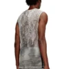 t-bisket Baskılı file tank top