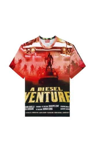 t-boxt-adventure Diesel film baskılı tişört