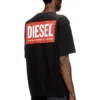 t-boxt-bisk Diesel Biscotto baskılı pamuklu tişört