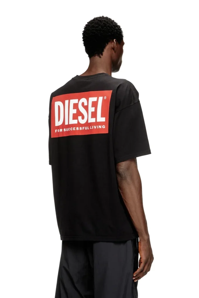 t-boxt-bisk Diesel Biscotto baskılı pamuklu tişört