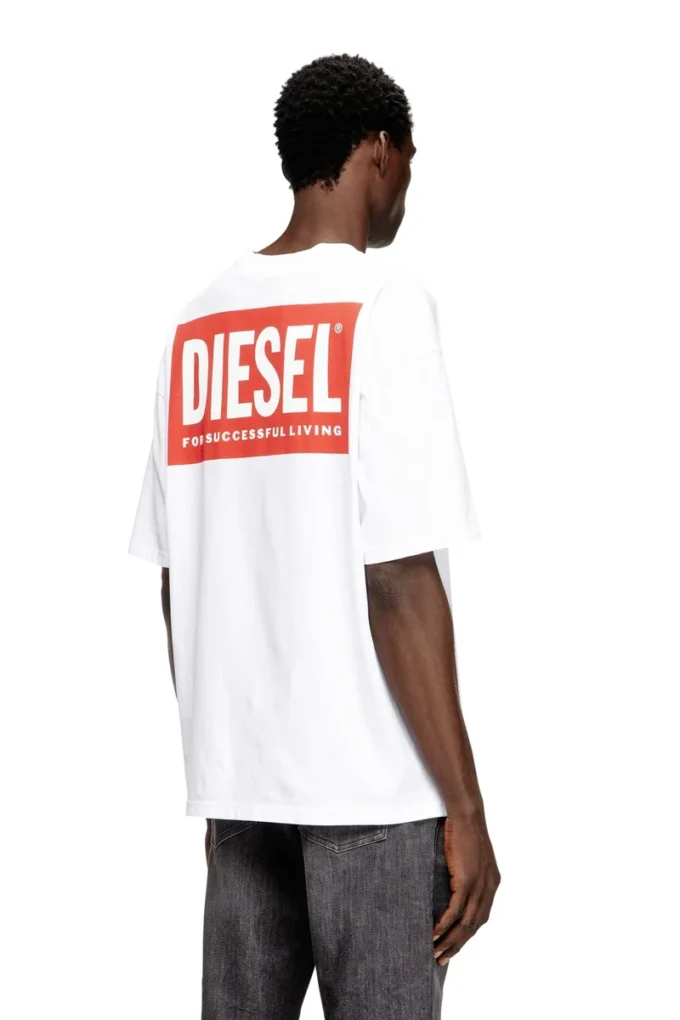 t-boxt-bisk Diesel Biscotto baskılı pamuklu tişört