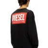 t-boxt-ls-bisk Diesel logolu rahat uzun kollu tişört