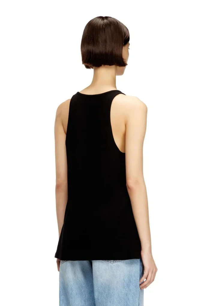 t-ipsya-lkds Oval D detaylı nervürlü tank top
