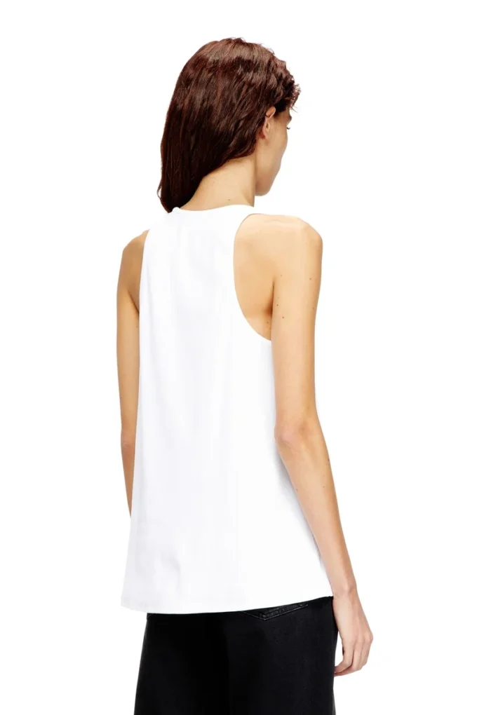t-ipsya-lkds Oval D detaylı nervürlü tank top