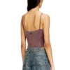 t-ley Mermer desenli nervürlü jarse tanga bodysuit