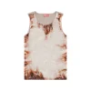 t-lifty-burn-art Yanan plastik baskı desenli tül tank top