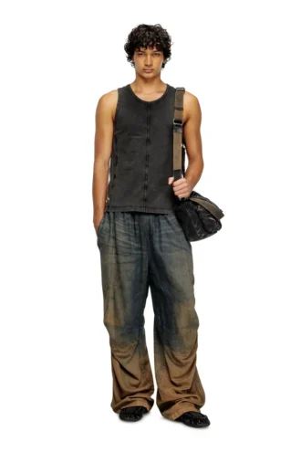 t-mely-sl Denim görünümlü jarse tişört