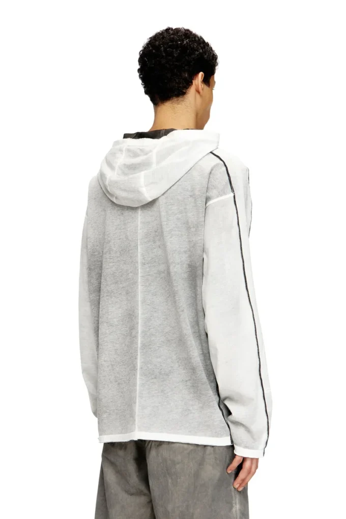 t-riven-ls-hood Renkli sprey desenli pamuklu kapüşonlu sweatshirt