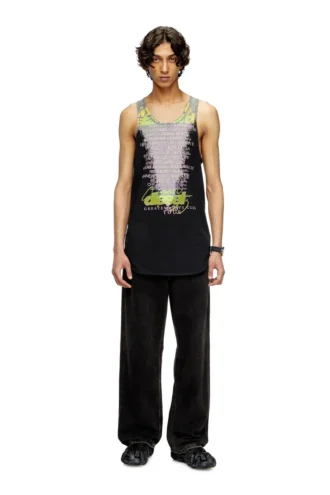 t-shan Şarkı sözleri baskılı tank top