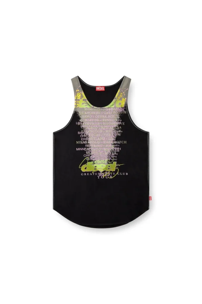t-shan Şarkı sözleri baskılı tank top
