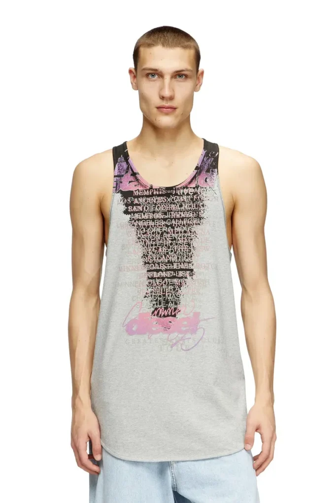 t-shan Şarkı sözleri baskılı tank top