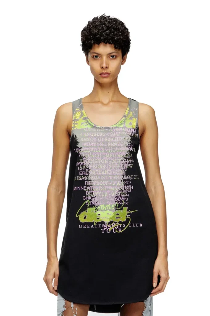 t-shan Şarkı sözleri baskılı tank top
