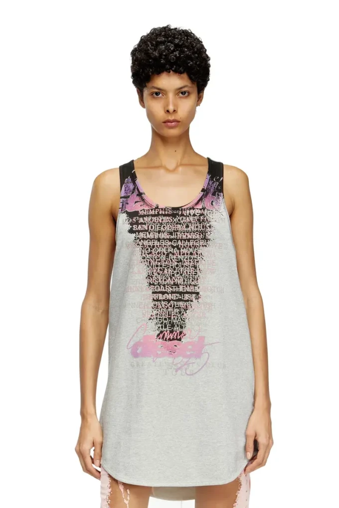 t-shan Şarkı sözleri baskılı tank top