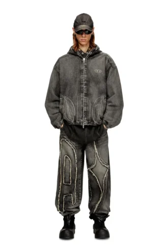 thugjack Soluk denim kapüşonlu ceket