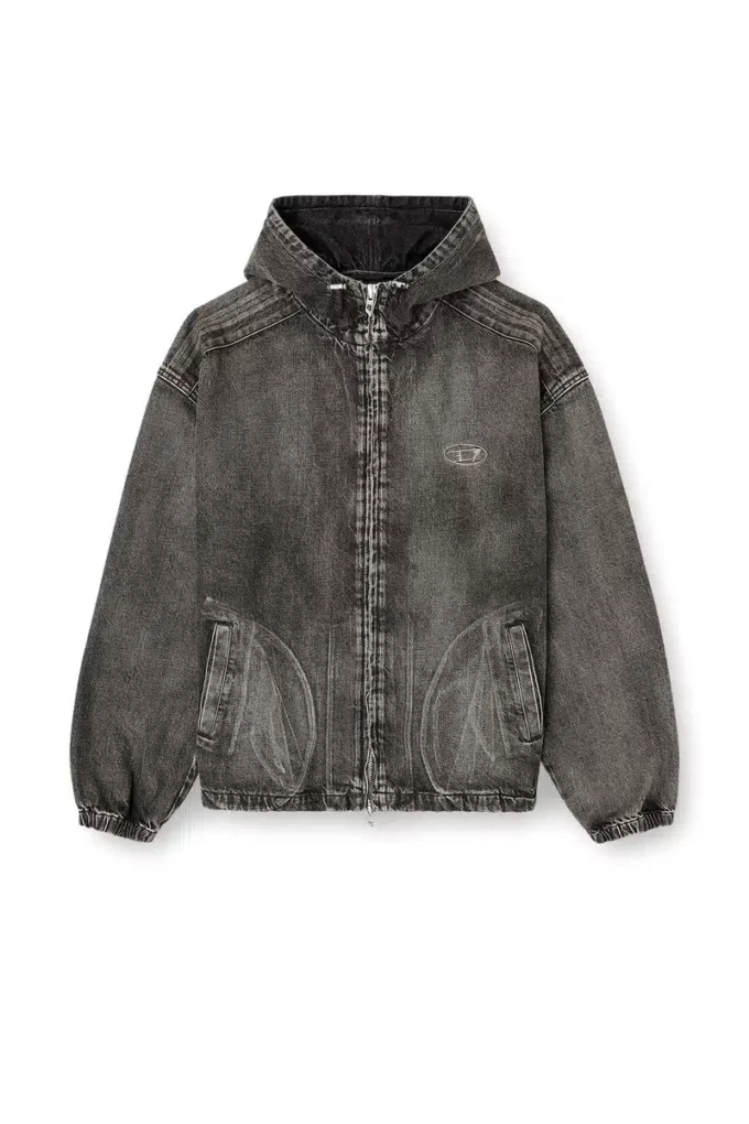thugjack Soluk denim kapüşonlu ceket