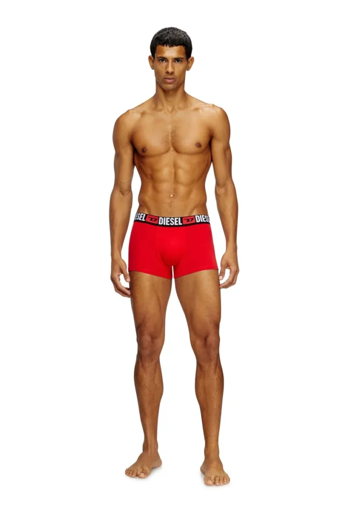 umbx-damienthreepack Üçlü paket, bel kısmında logo desenli boxer şort