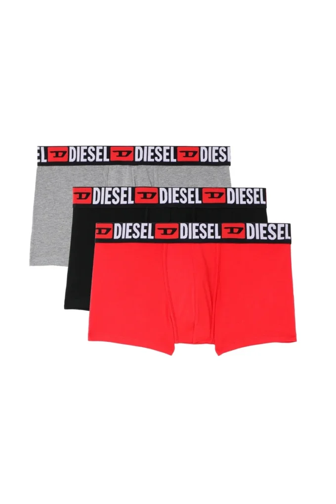 umbx-damienthreepack Üçlü paket, bel kısmında logo desenli boxer şort