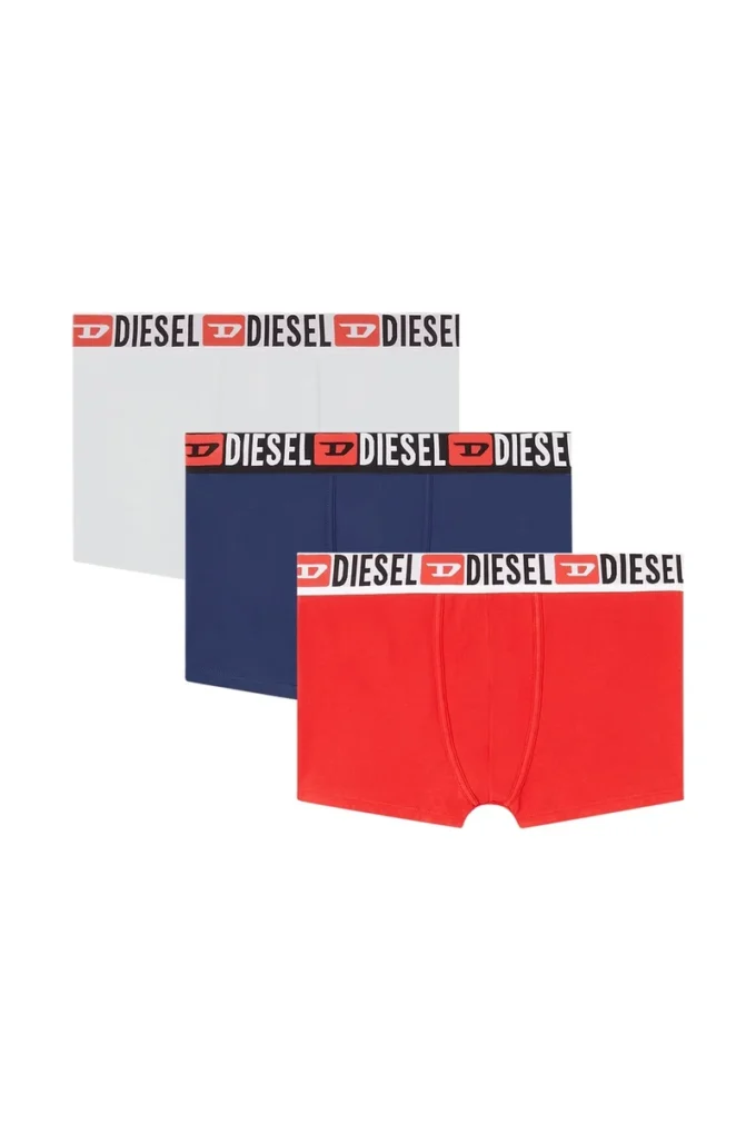 umbx-damienthreepack Üçlü paket, bel kısmında logo desenli boxer şort