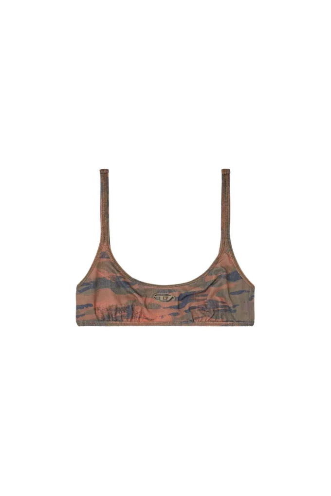 ut-bra-top-utlt Kesik logolu kamuflaj bikini üstü ut-bra-top-utlt Kesik logolu kamuflaj bikini üstü