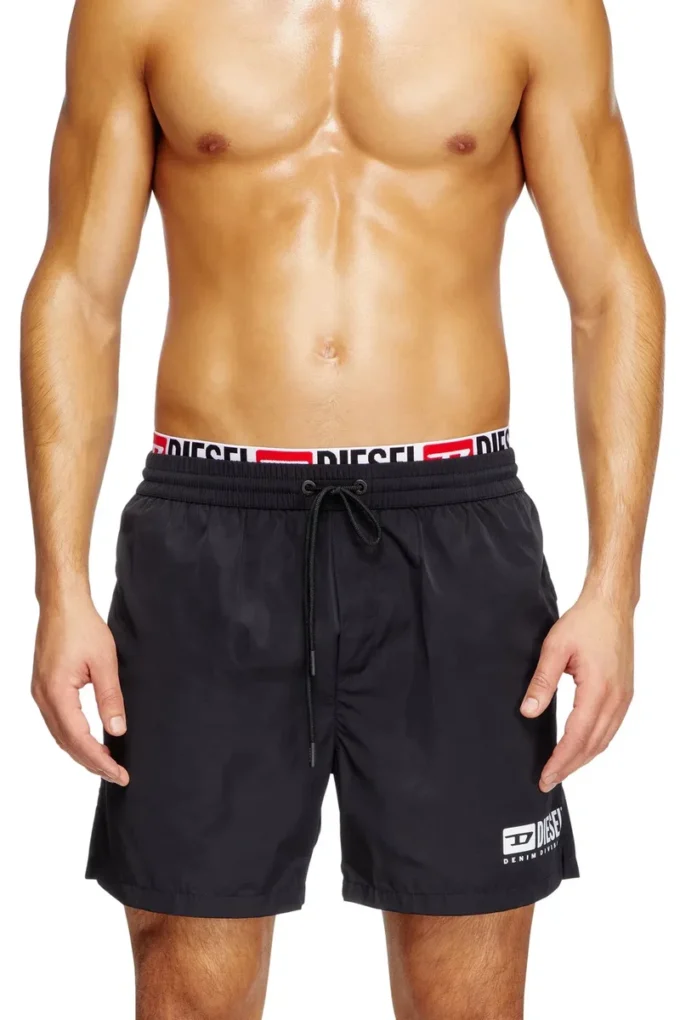 visper-41-d-core Logo baskılı orta boy mayo şort