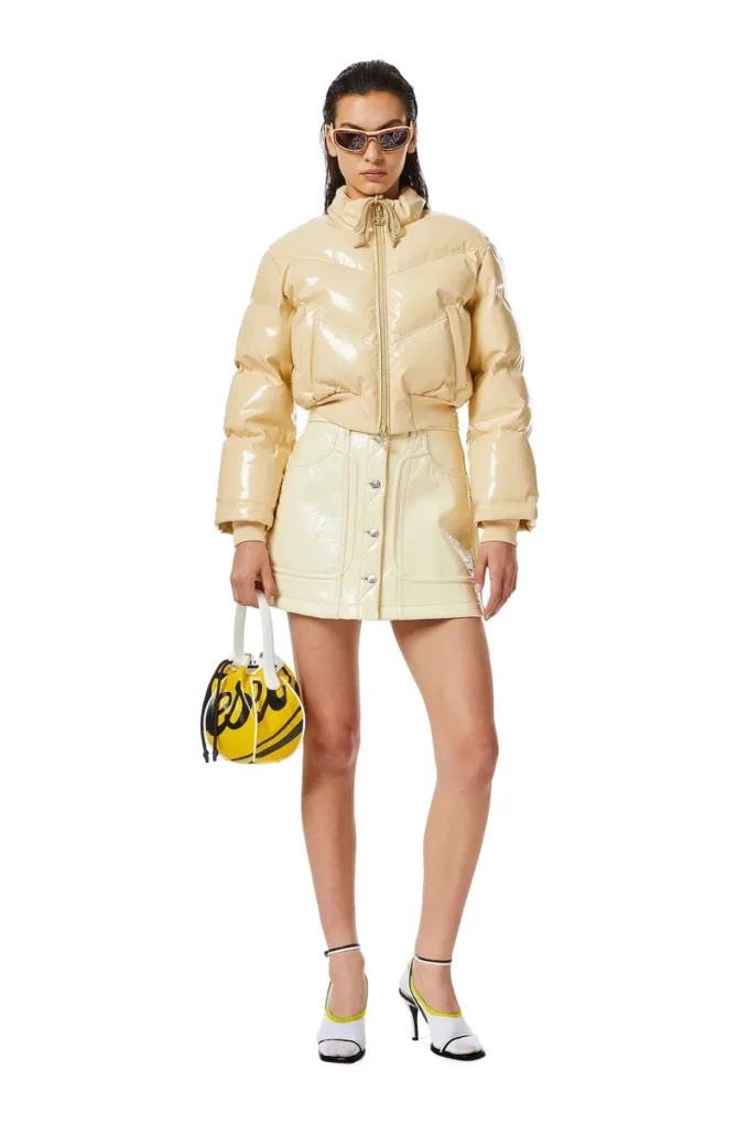 w-crema Kapitone vinil kuş tüyü bomber ceket w-crema Kapitone vinil kuş tüyü bomber ceket