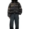 w-johns Kir efekti kamuflaj denim puffer ceket w-johns Kir efekti kamuflaj denim puffer ceket