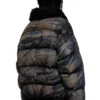 w-johns Kir efekti kamuflaj denim puffer ceket w-johns Kir efekti kamuflaj denim puffer ceket