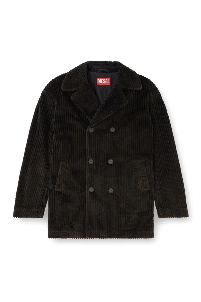 w-otis İşlenmiş kadife pea coat w-otis İşlenmiş kadife pea coat