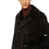 w-otis İşlenmiş kadife pea coat w-otis İşlenmiş kadife pea coat