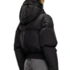 w-peyt-short-new-p1 Buruşuk naylon kapüşonlu kuş tüyü ceket
