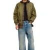 w-type-d1 Oval D nakışlı yastıklı bomber ceket w-type-d1 Oval D nakışlı yastıklı bomber ceket