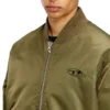 w-type-d1 Oval D nakışlı yastıklı bomber ceket w-type-d1 Oval D nakışlı yastıklı bomber ceket