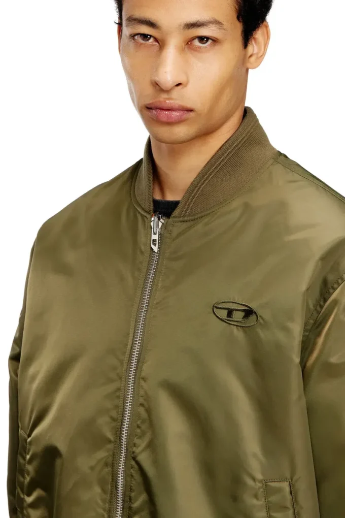 w-type-d1 Oval D nakışlı yastıklı bomber ceket w-type-d1 Oval D nakışlı yastıklı bomber ceket