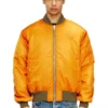 w-type-d1 Oval D nakışlı yastıklı bomber ceket w-type-d1 Oval D nakışlı yastıklı bomber ceket